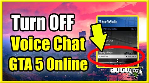 Click on the video <b>chat</b> option. . How to turn off voice chat in gta online